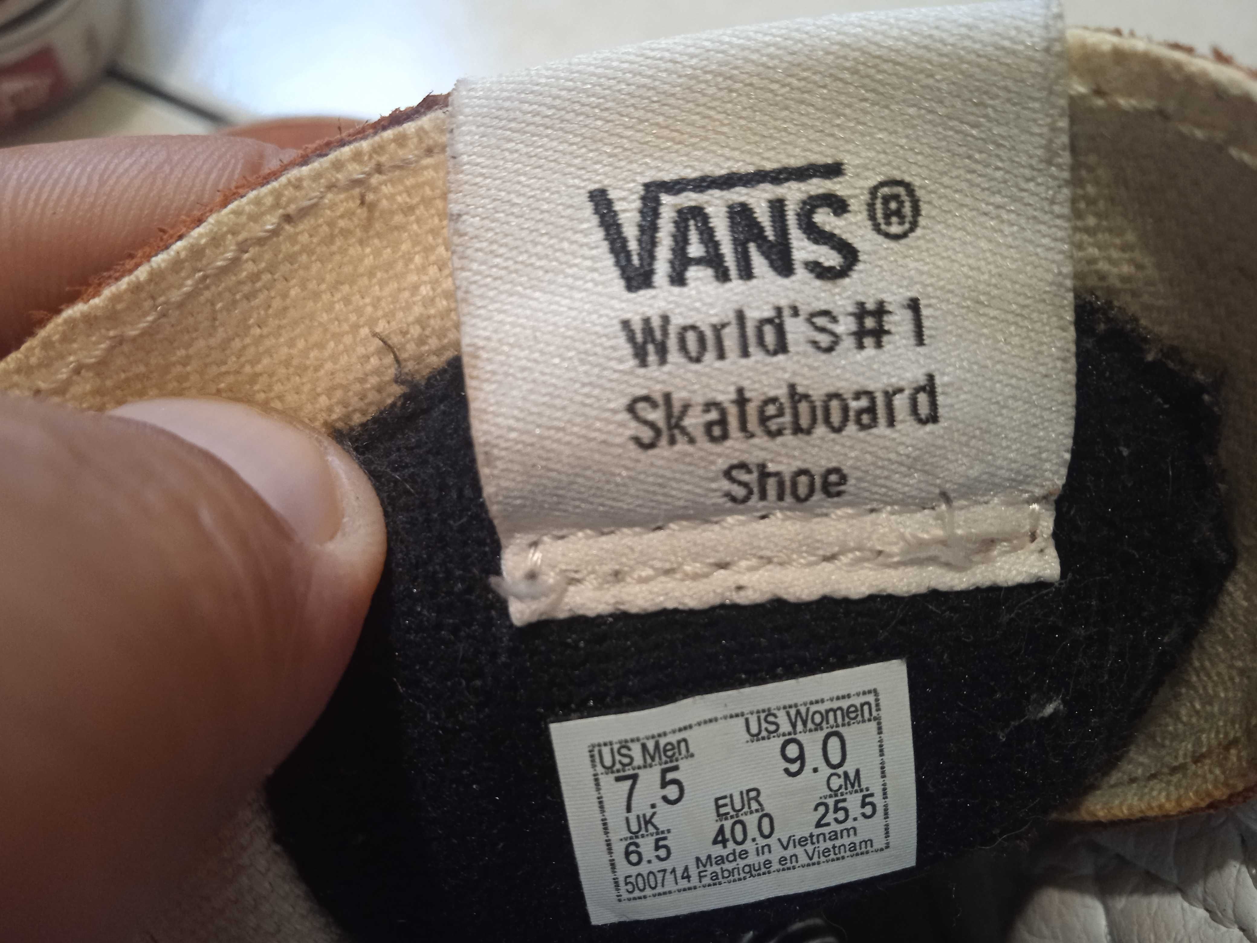 VANS World's#1 * rozm 40 * ORYGINALNE - JAK NOWE