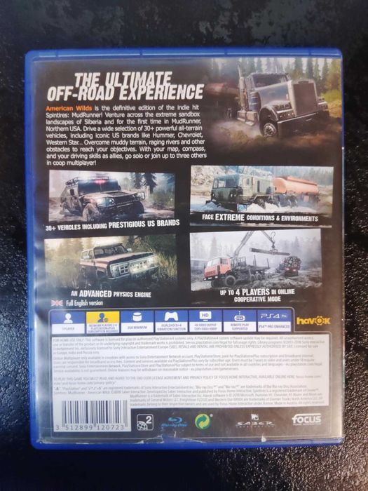 Mudrunner: A Spintires American Wilds Game PS4
