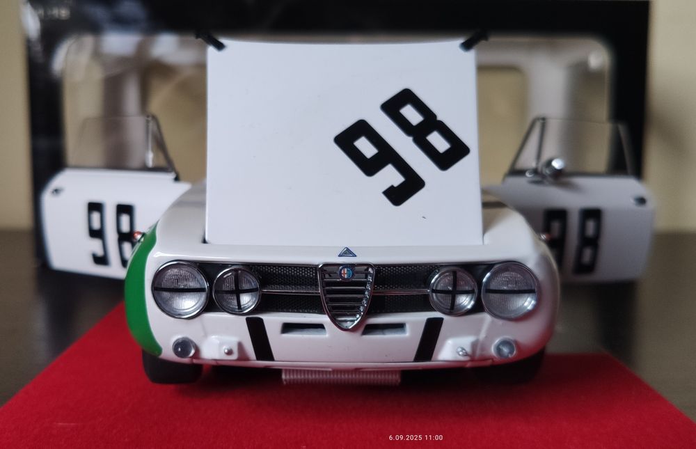 Alfa Romeo Giulia GTAm Monza 1970 rok 1:18 Auto Art
