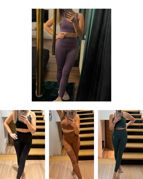 4 zestawy damskie XS na siłownię, fitness