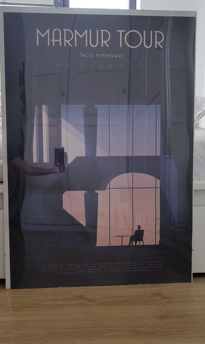 Plakat Marmur Tour 2016 Taco Hemingway 100x70 cm Takie Pany