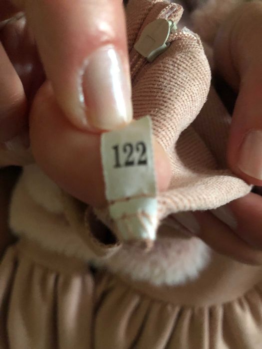 Плаття для дівчинки з хутряним болеро, сукня на ріст 122 см