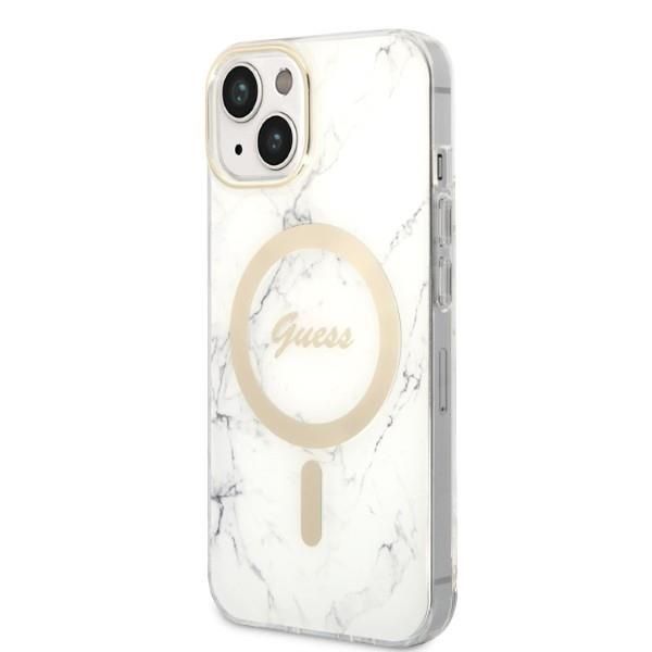 Guess Zestaw Etui i Ładowarka Wireless Marble do iPhone 14 Plus