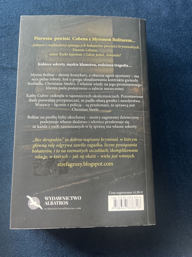 Książka BEZ SKRUPUŁÓW Harlan Coben