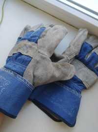 Рукавицы рабочие сварочные рукавиці робочі кожа перчатки