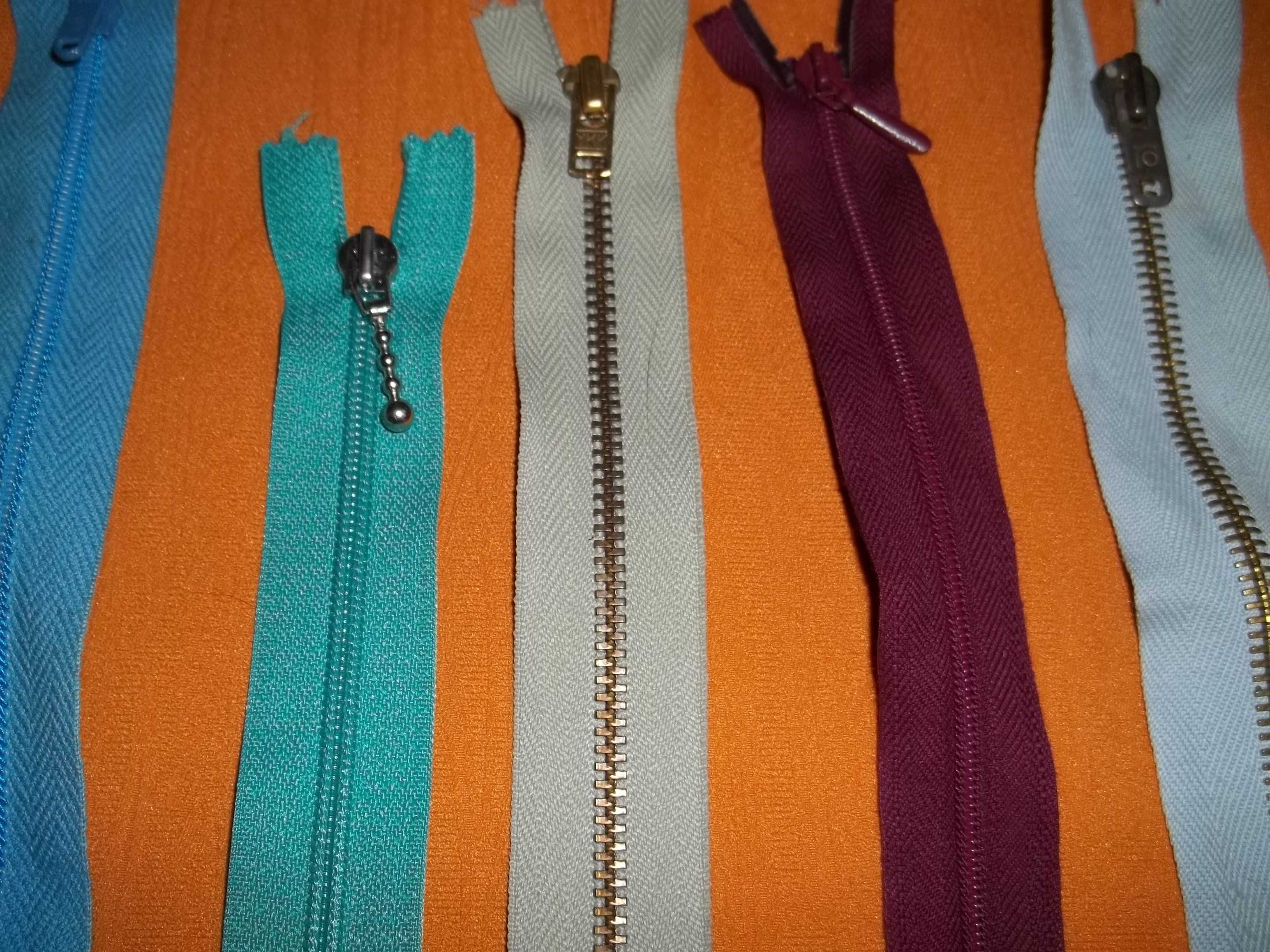 Zamek błyskawiczny,expres,suwak niebieski długość 68cm