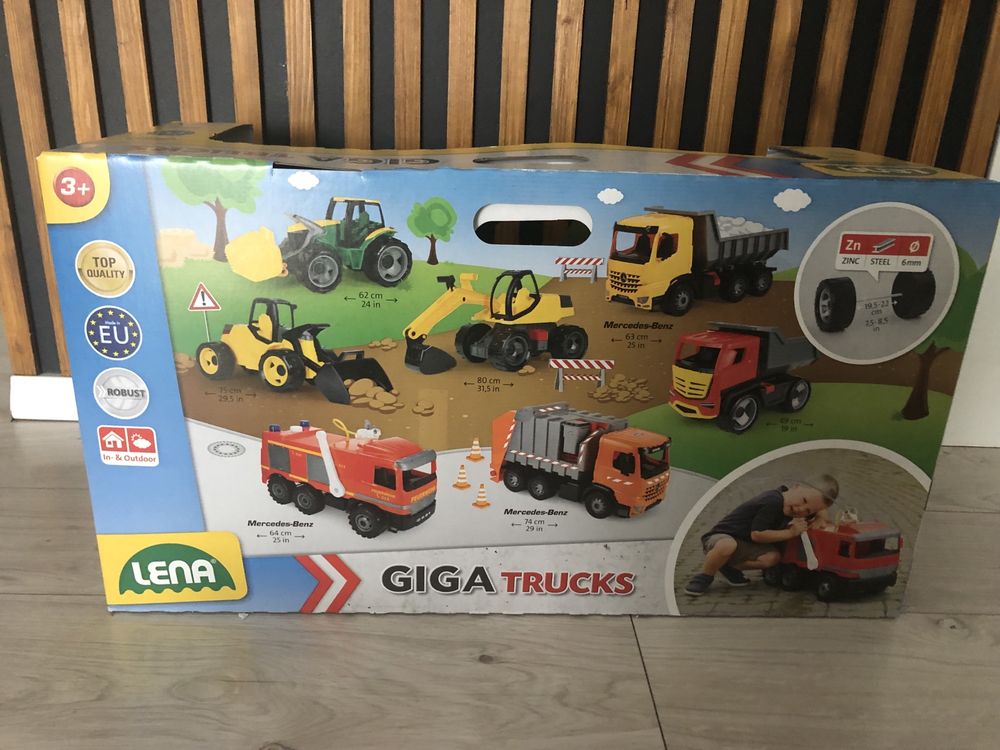 Lena giga trucks XXL jak wader bruder koparka ciągnik