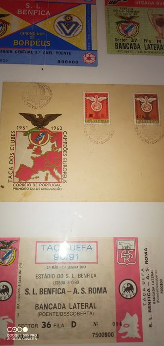 Coleção de bilhetes SLB