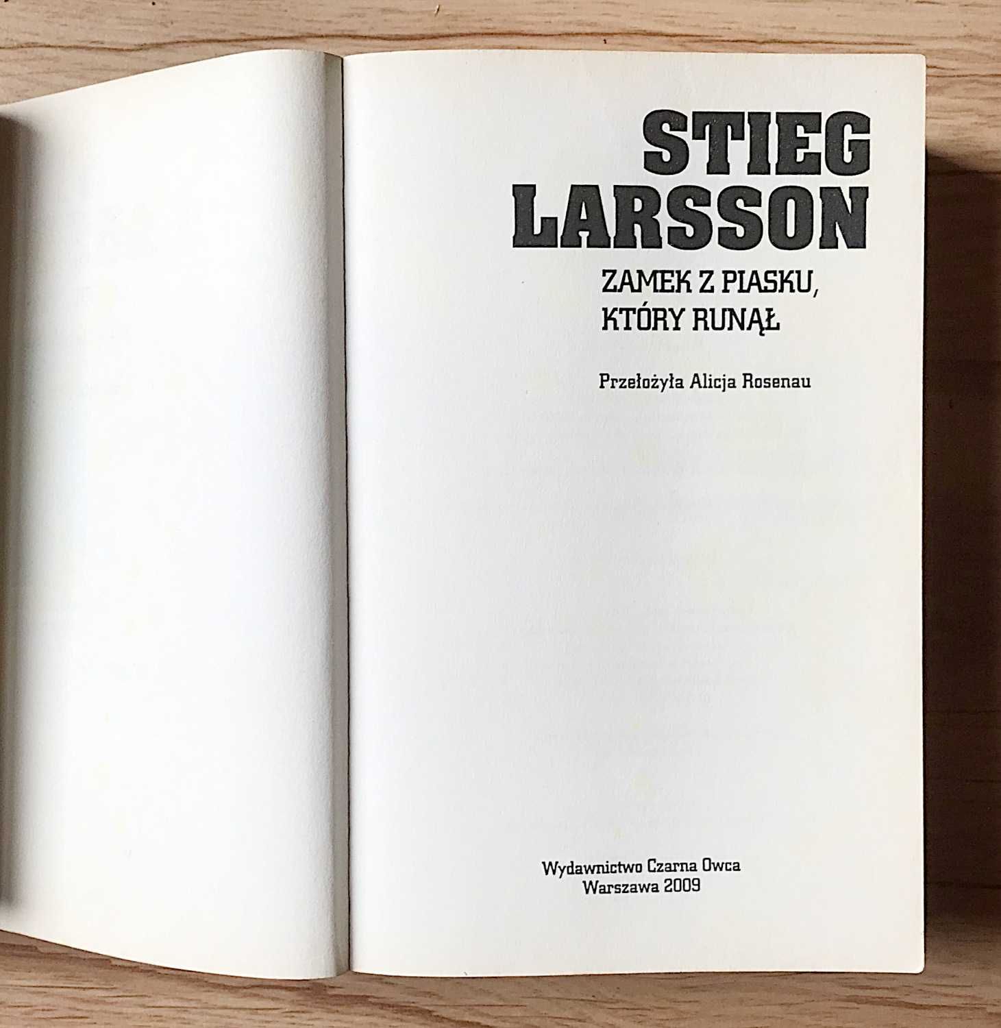 Kryminał Stieg Larsson Zamek z piasku który runął Millenium +