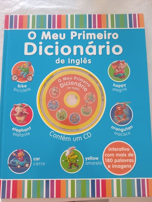 Livro e CD o meu primeiro dicionário de inglês