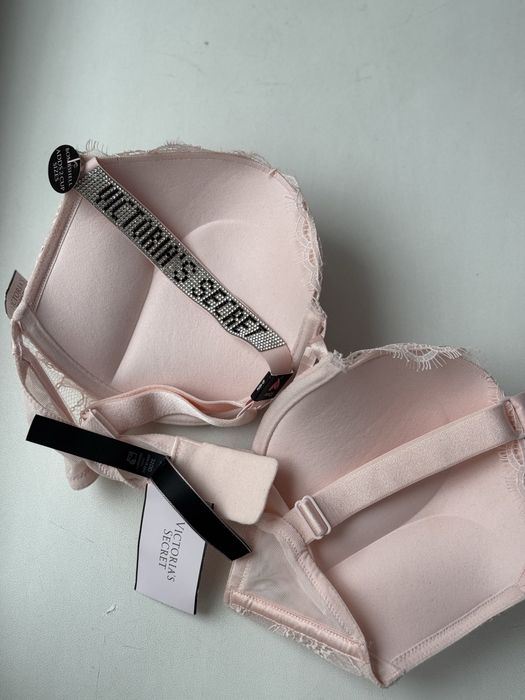 Мереживний бюст зі стразами victoria’s secret push up пушап