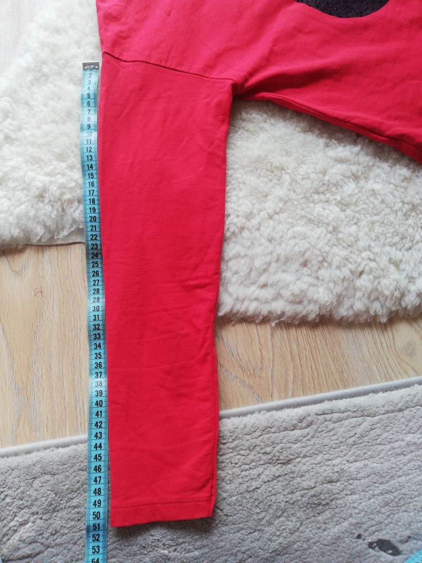 Czerwona bluza sukienka z kapturem Young Ladies r. M
