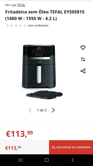 Air fryer Tefal 2 em 1  Oportunidade
