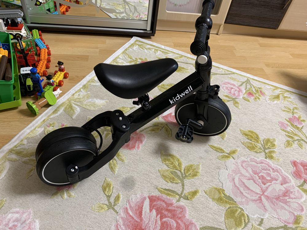 Дитячий велосипед 3в1 kidwell pico black