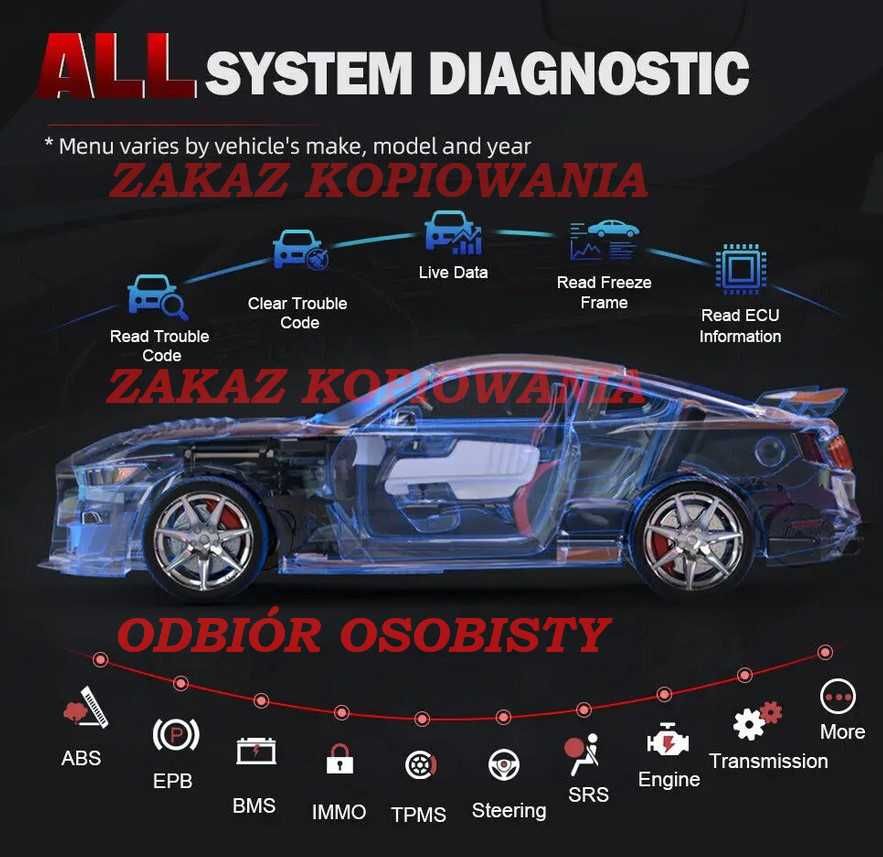 Skaner diagnostyczny, Xtool IP608, FULL SYSTEM DIAGNOSTICS OBD2
