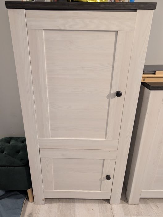 Szafka komoda BRW Antwerpen  styl skandynawski biel sosna larico