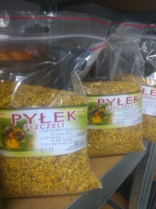 Pyłek pszczeli kwiatowy 0.5 kg miód pszczoły wysyłka