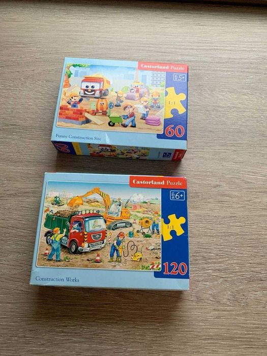 Пазли, набір пазлів на 5-6+ р. Castorland, ціна за всі 6 штук