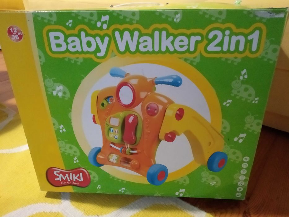 Chodzik pchacz jeździk Smiki 2 w 1