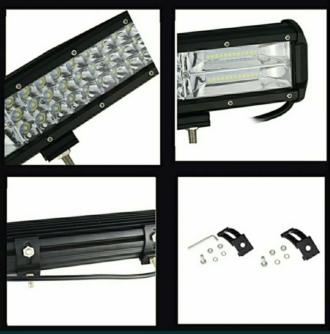 MEGA MOCNY 330W 60cm Panel LED 7D OFFROAD QUAD LEDBAR Szperacz halogen