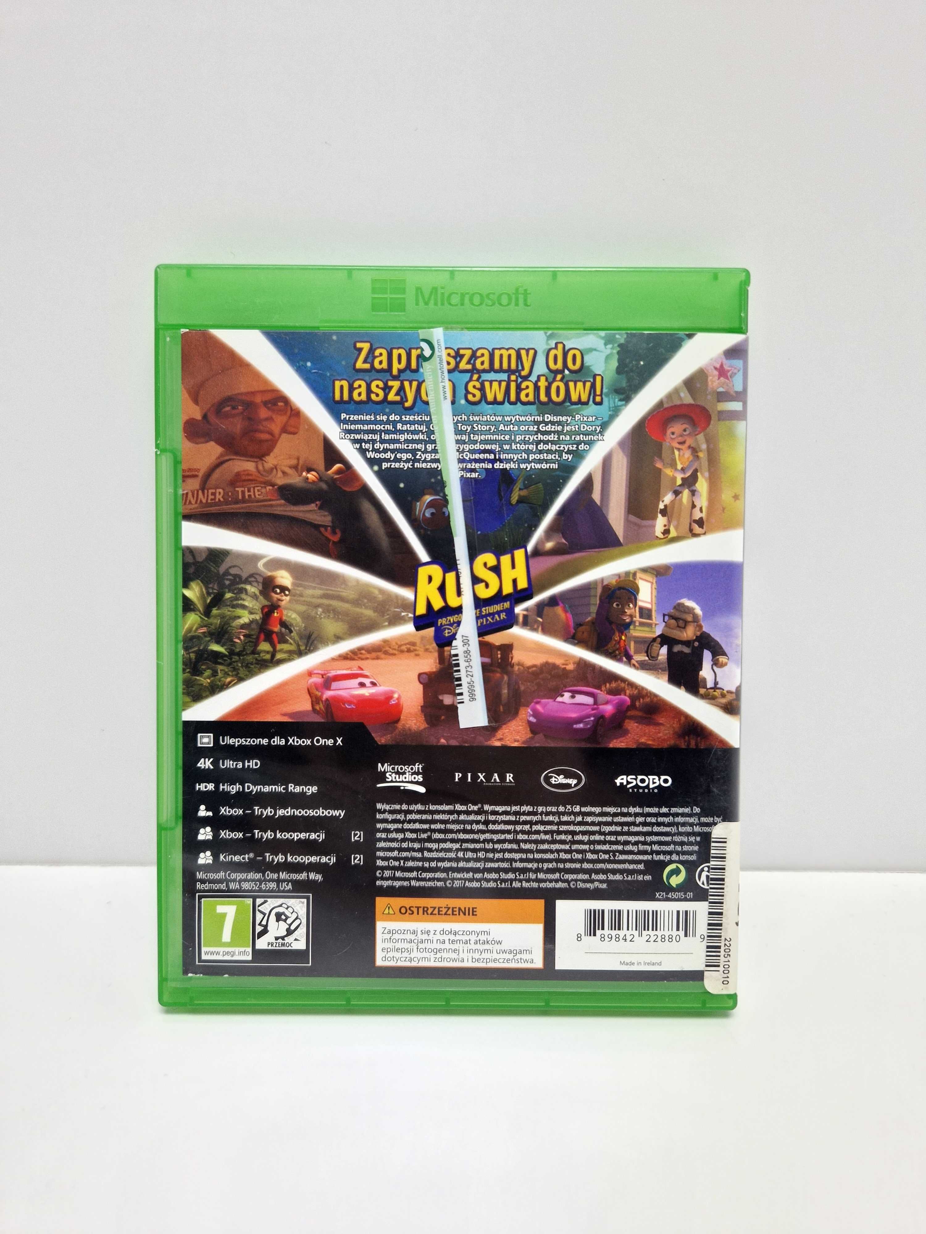 Gra Rush Przygoda ze studiem DIsney,Pixar Xbox one