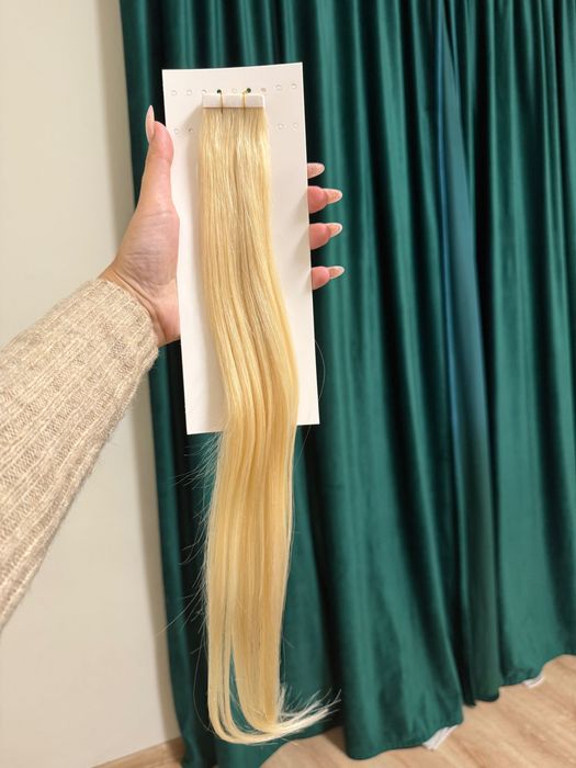 Волосся для загущення блонд 52 см волосы