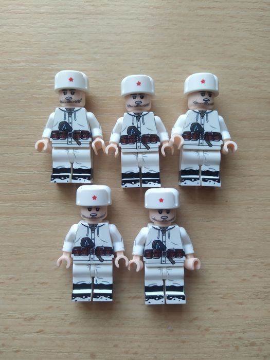 Ludziki jak LEGO żołnierzyki armia Czerwona wojsko figurki Sowieci
