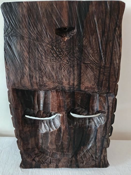 ORYGINALNA Afrykańska Maska Z Hebanu (Gabon)