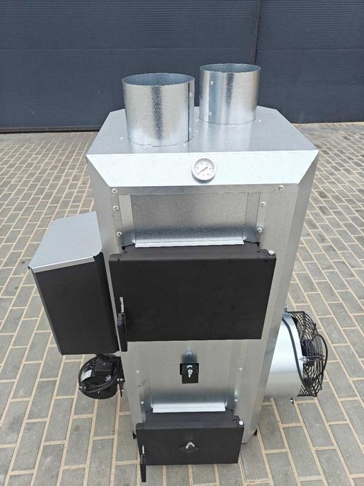 Tanio. Duży piec, koza do warsztatu sam. na olej i drewno do (400 m2).