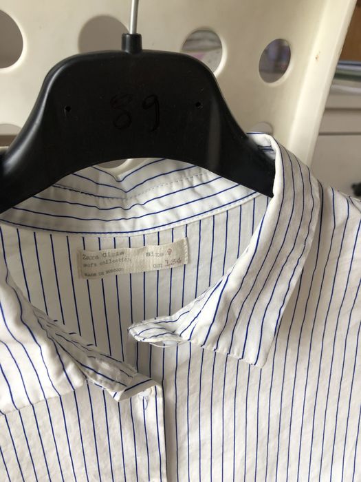 Biala koszula Zara dziewczęca 134