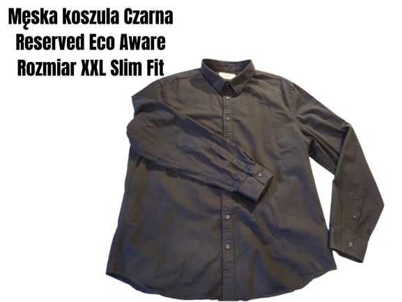 Czarna męska koszula Reserved Eco r XXL
