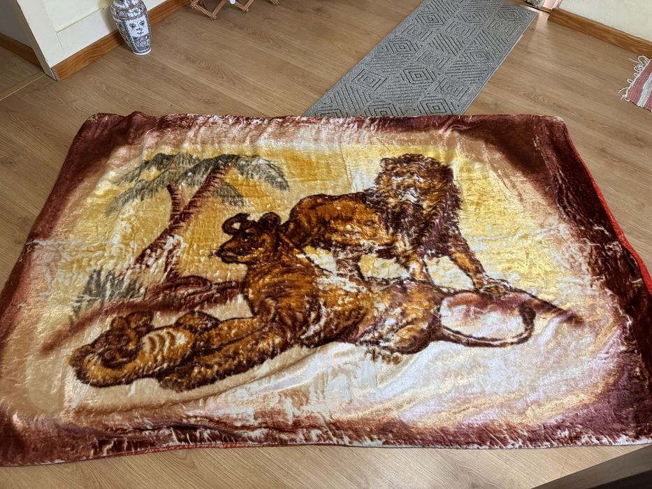 Manta veludo moçambicana duas faces