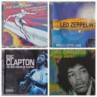 4 płyty J.Satriani ,Led Zeppelin,E.Clapton,J.Hendrix