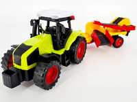Nowy traktor traktorek z maszyną rolniczą - zabawki dla dzieci
