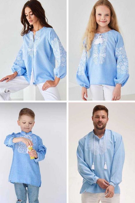 • Хіт! Парні вишиванки family look комплект вишиванок для всієї родини