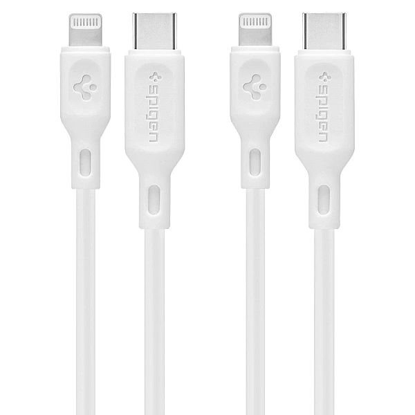 Kabel Spigen DuraSync MFi USB-C / Lightning 2-Pack 100 cm - biały