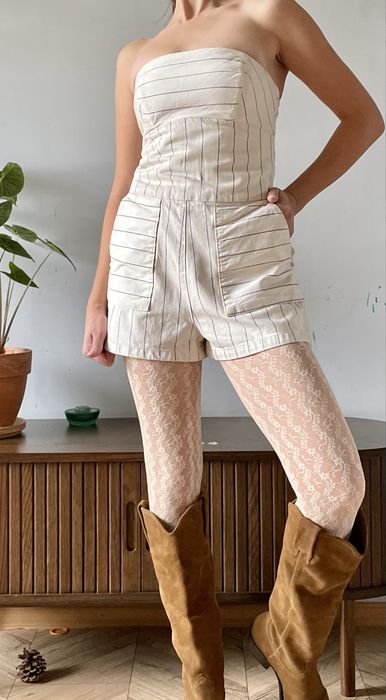 Jeansowy kombinezon XS