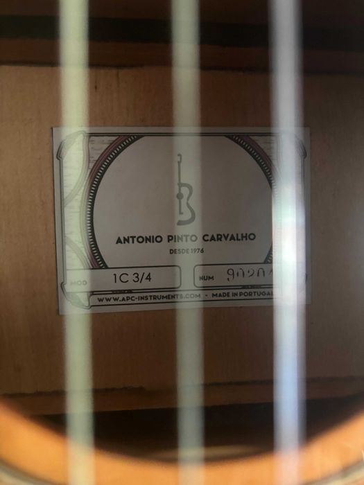 Guitarra Clássica António Pinto Carvalho - Modelo 1C 3/4.