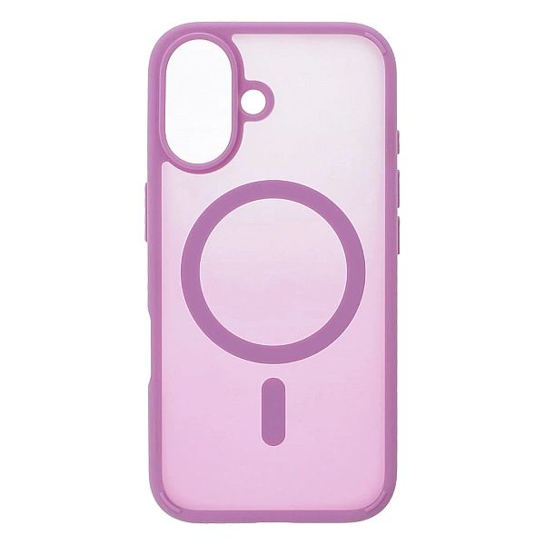 Etui silikonowe Puro Gradient MagSafe do iPhone 16e - różowe