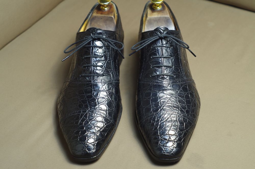 Artioli Крокодил Туфли Оксфорды 44,5р ( 29см )