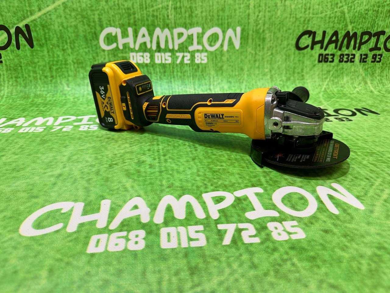 Акумуляторна шліфувальна машина DeWALT DCG405P2 36V 8Ah Болгарка