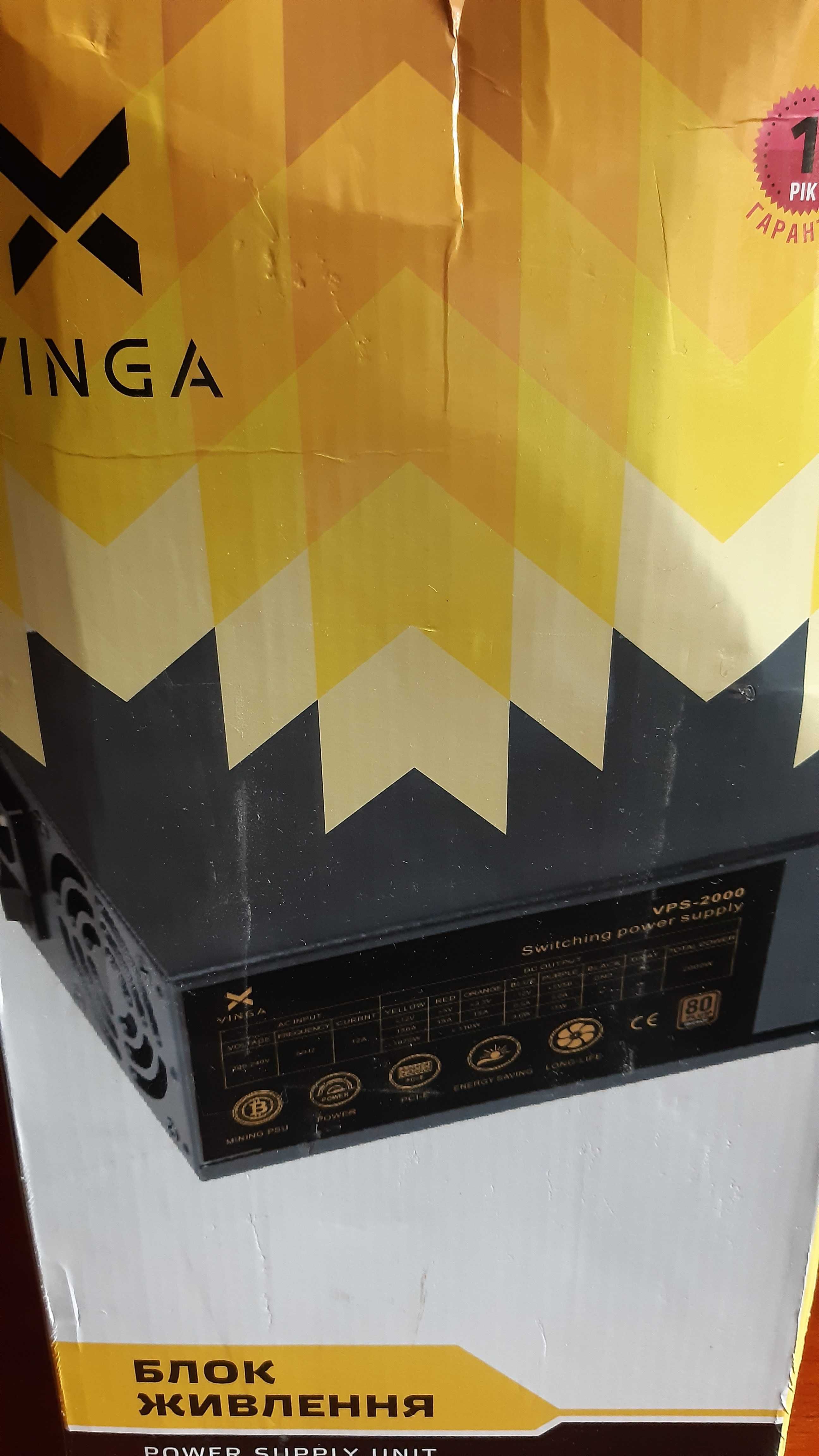 Блок питания Vinga 2000W (VPS-2000 Mining edition)