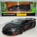 Lamborghini Aventador SVJ модель 1:24 ТМ Автопром Металлическая звук