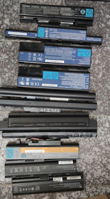 Акумулятори з ноутбука. 11шт.