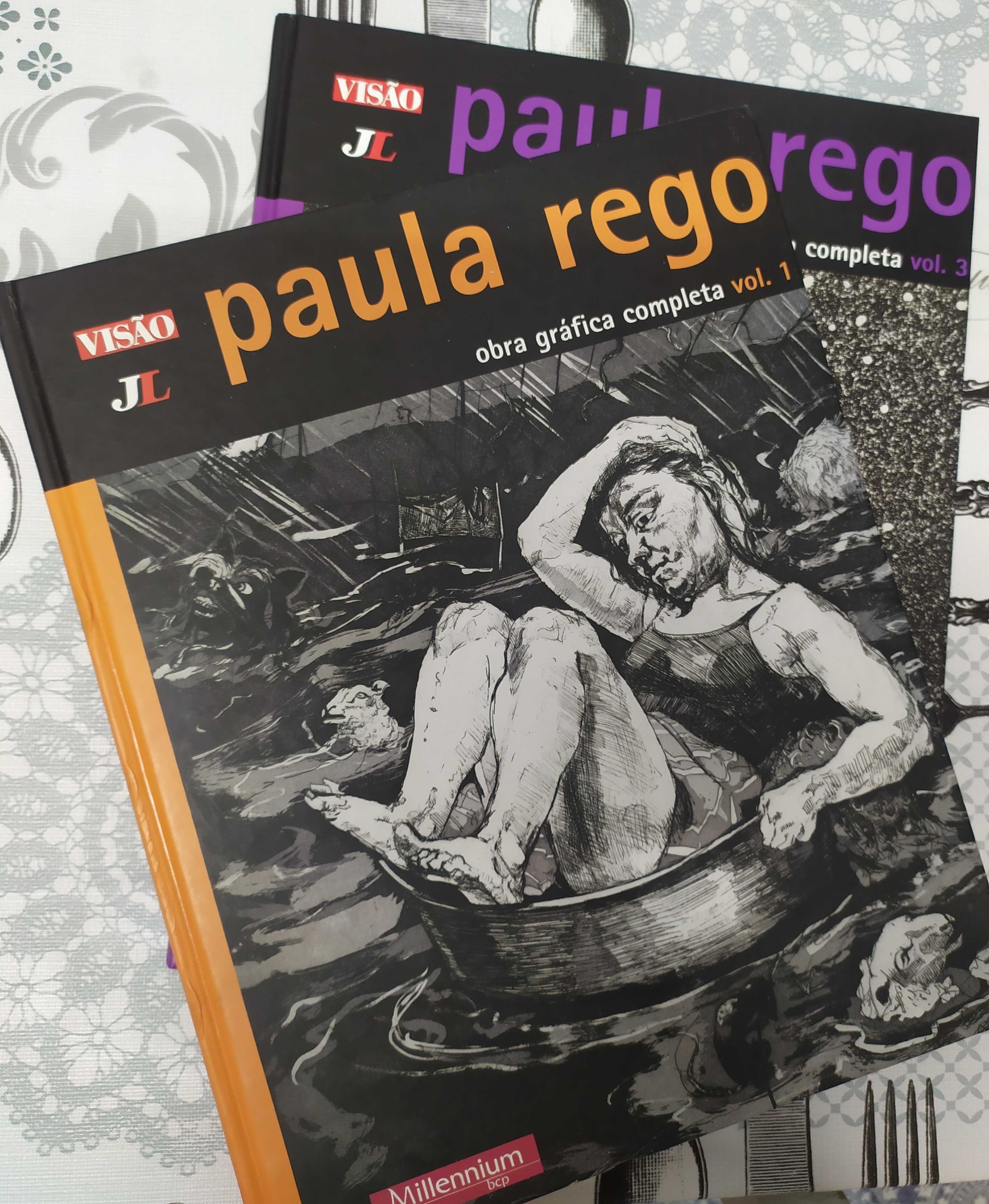 Livro Paula Rego, obra gráfica vol 1 e 3