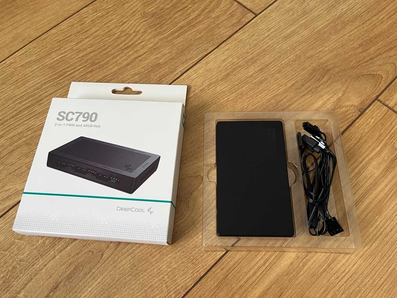 DEEPCOOL SC790 koncentrator 2w1 PWM i ARGB Hub JAK NOWY!