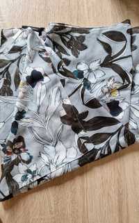 Greenpoint apaszka chusta szalik szara kwiaty wzór nadruk print Nowa