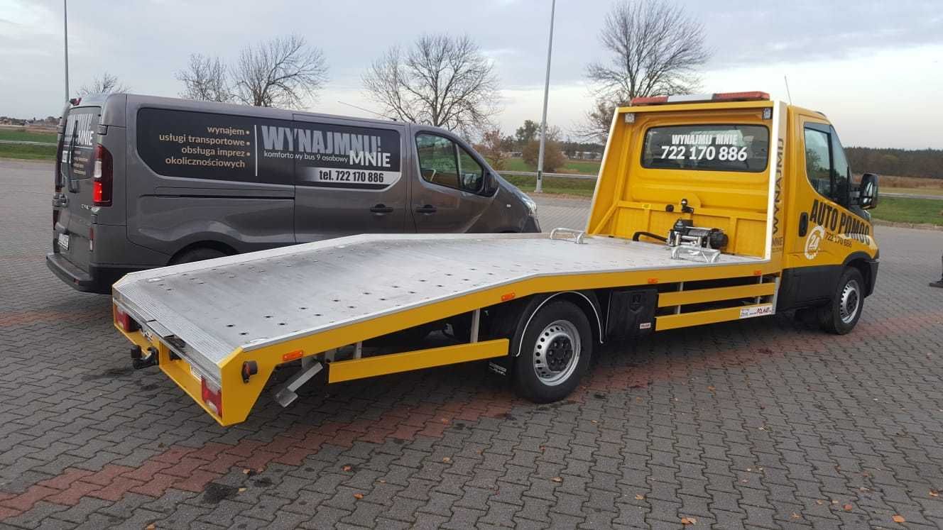 Wynajem Autolaweta Laweta Pomoc Drogowa Bojanowo Rawicz Leszno Iveco