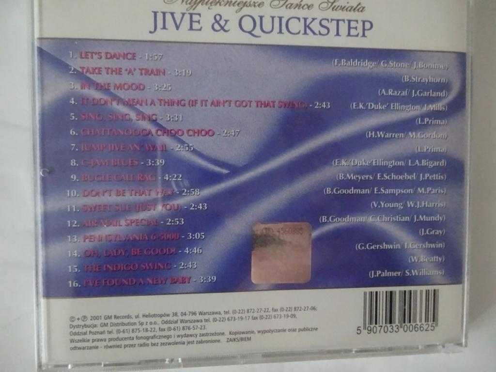 Jive & Quickstep – Najpiękniejsze Tańce Świata  - Płyta CD