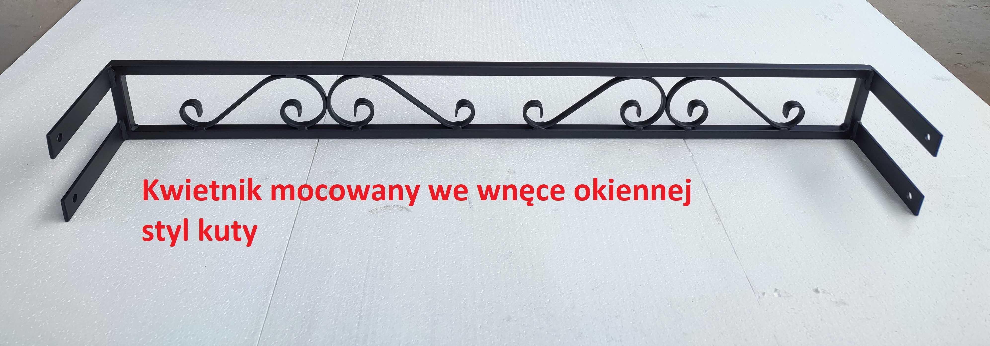 Kwietnik barierka odgroda płotek wspornik skrzynka parapet
